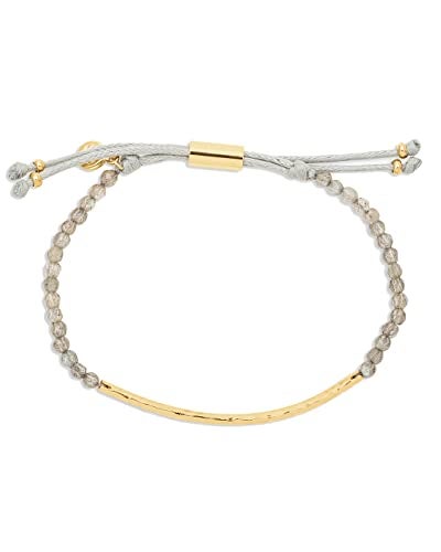 gorjana Women's Power Beaded Gemstone Bracelet for Balance, 18k Gold Plated - Image 1