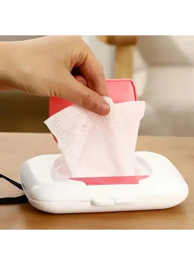 Grey Portable Wet Wipes Box One Touch Dispenser Compact Travel Case 1pc - Image 2