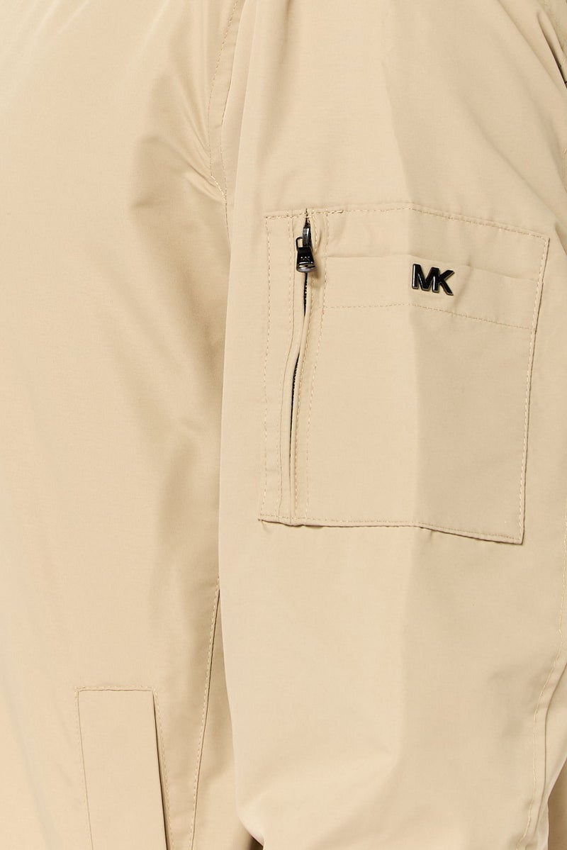 Michael Kors Men Plain Parka Jacket, Khaki - Image 3
