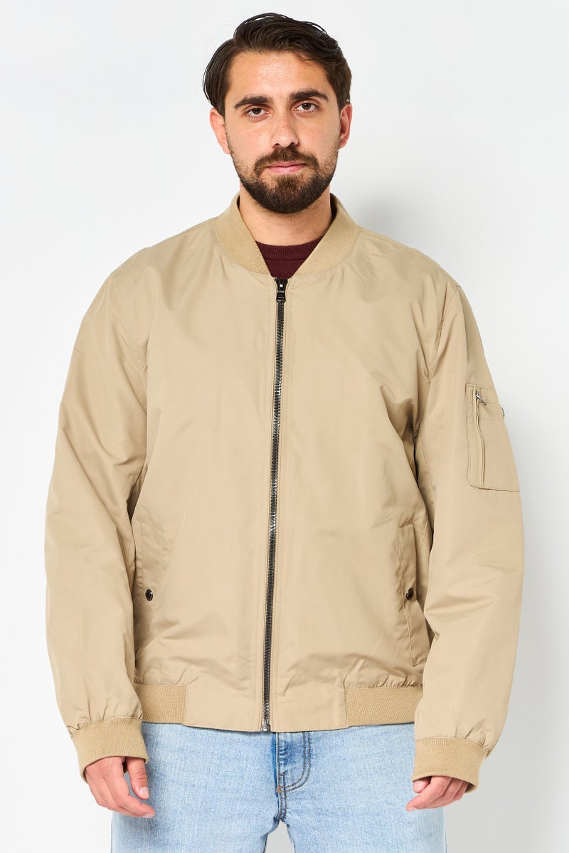 Michael Kors Men Plain Parka Jacket, Khaki - Image 1