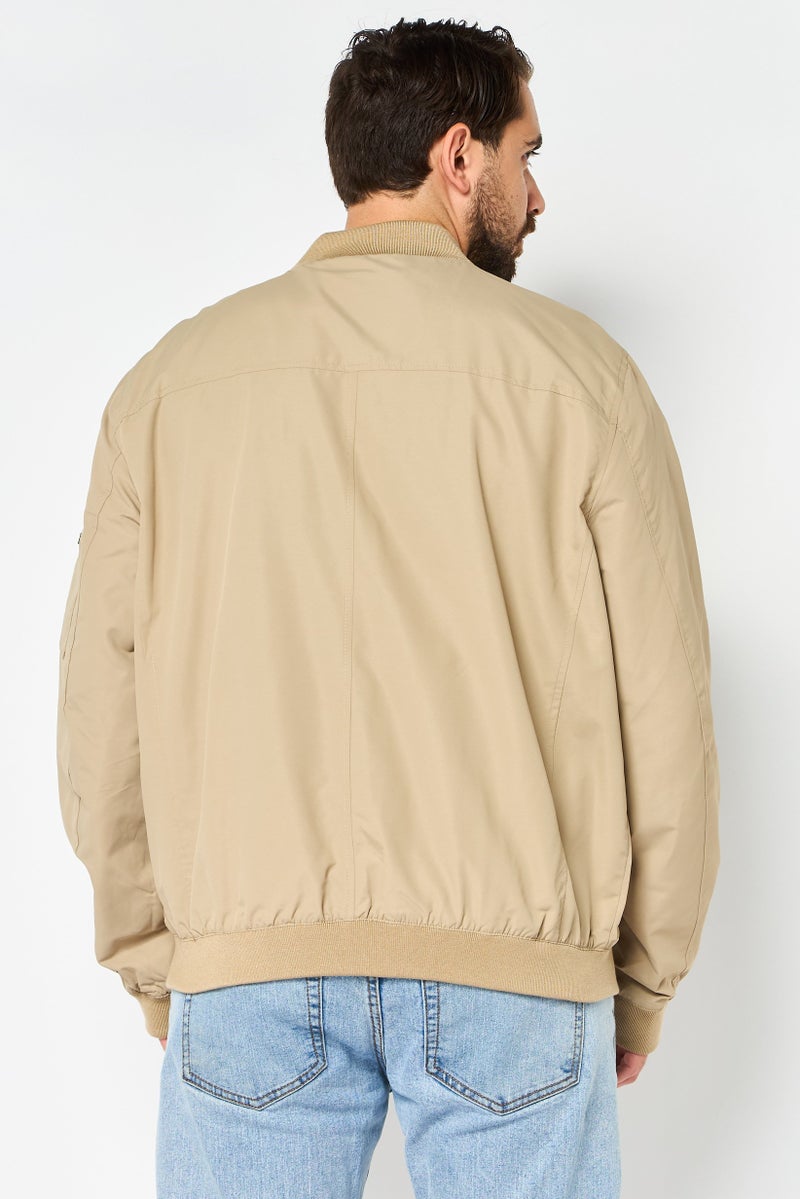 Michael Kors Men Plain Parka Jacket, Khaki - Image 4