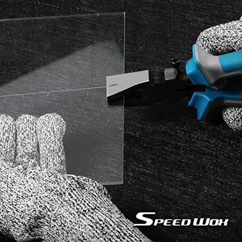 SPEEDWOX Glass Running Pliers with Rubber Tips for Glass Cutting 8 Inches Key Fob Pliers with Curved Jaws Heavy Duty for Stained Glass Work Mosaics Breaking Tool - Image 5