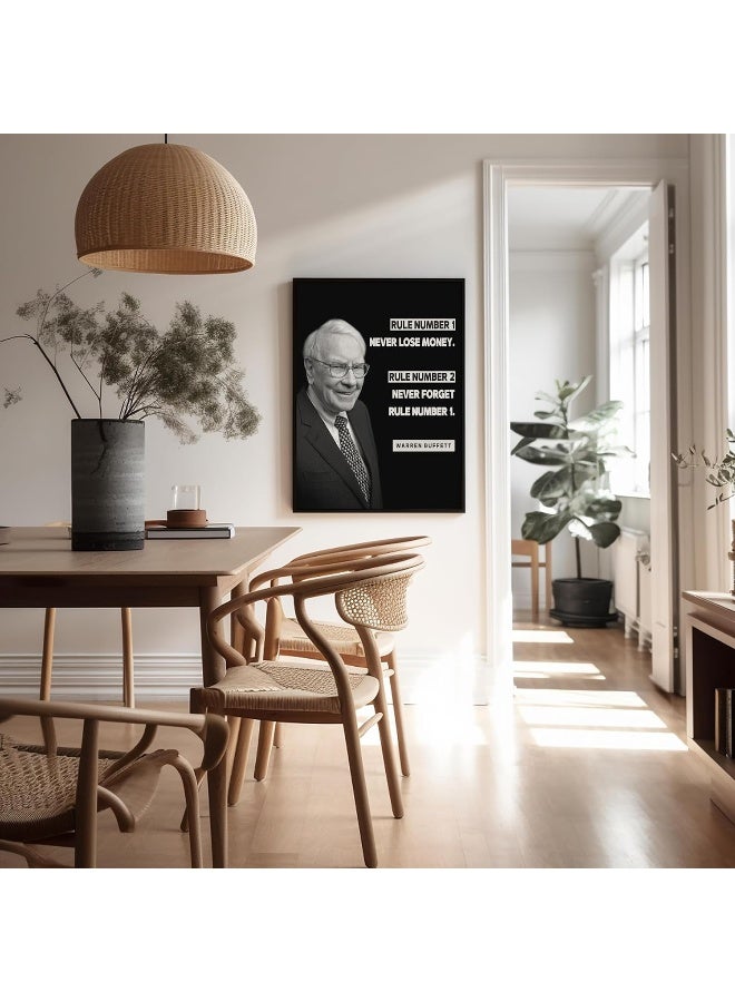Poster Master Never Lose Money Poster - Warren Buffett Print - Motivational Art - Positive Quotes Art - Gift for Men & Women - Funny Inspiring Decor for Living Room or Office - 8x10 UNFRAMED Wall Art - Image 5