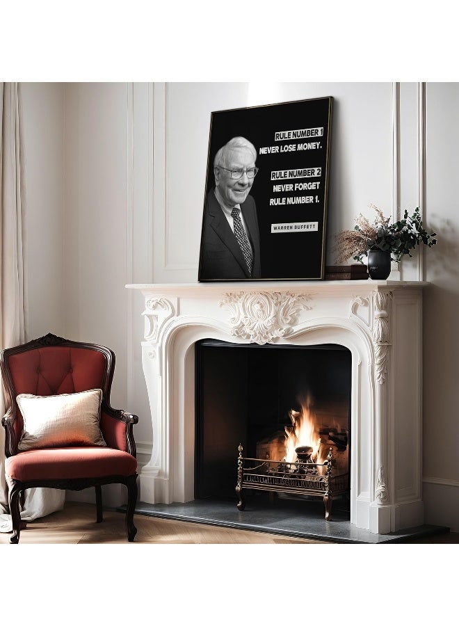 Poster Master Never Lose Money Poster - Warren Buffett Print - Motivational Art - Positive Quotes Art - Gift for Men & Women - Funny Inspiring Decor for Living Room or Office - 8x10 UNFRAMED Wall Art - Image 4