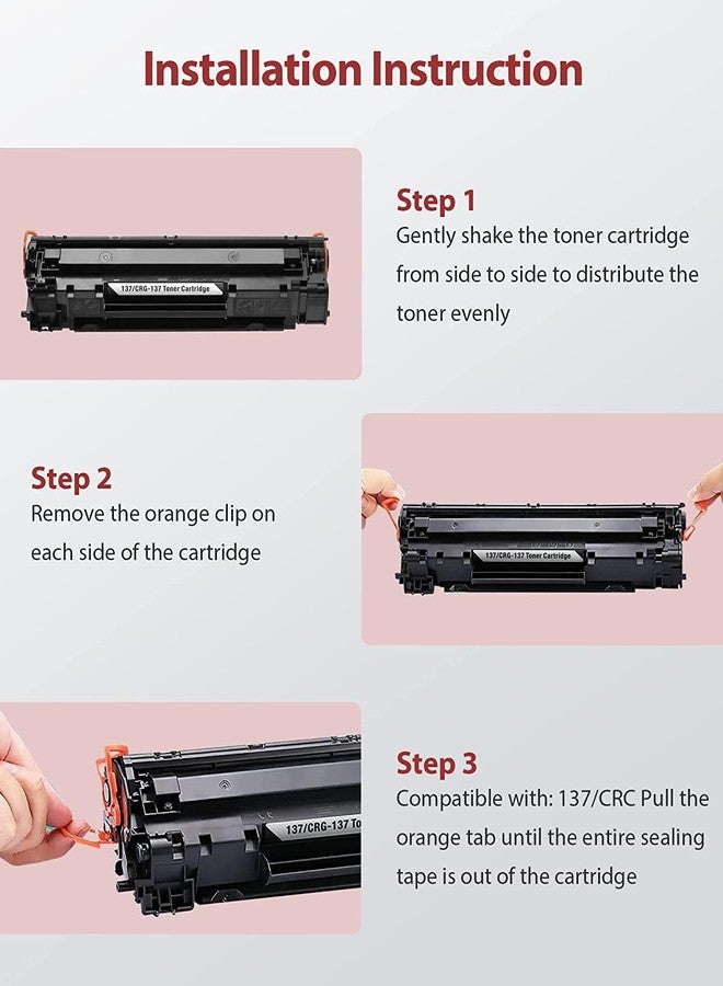 ANG 337 Toner Cartridge for Canon ImageClass MF244dw Single Color Ink Toner Pack of 2 (Black) - Image 5