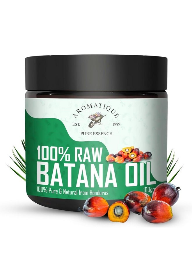 AROMATIQUE Raw Batana Oil | Unrefined Cold Pressed Batana Oil For Hair Growth By Dr Sebi Sourced From Honduras | Hair & Skin Nourishment Oil (100 Gms)  - Image 1