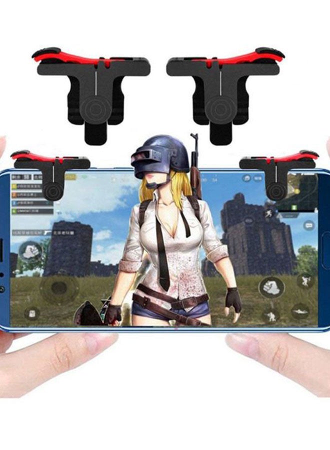 قطعتان من وحدة التحكم في لوحة الألعاب PUBG L1R1 Shooter Trigger للهواتف الذكية - لاسلكية - Image 2