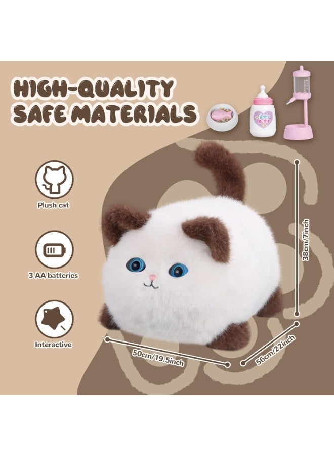 Jimate Interactive Fat Cat Plush, Kawaii Cat plushies Toy,Weighted Stuffed Animals, Ideal Gifts for Kids Boys Girls - Image 2