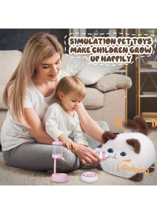 Jimate Interactive Fat Cat Plush, Kawaii Cat plushies Toy,Weighted Stuffed Animals, Ideal Gifts for Kids Boys Girls - Image 5