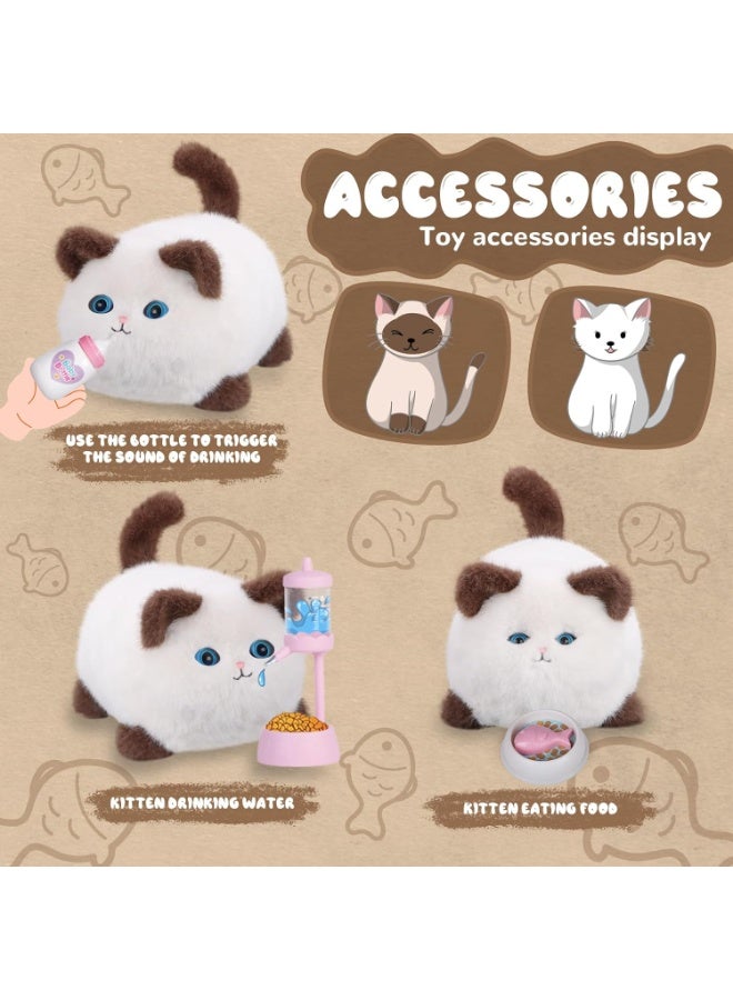 Jimate Interactive Fat Cat Plush, Kawaii Cat plushies Toy,Weighted Stuffed Animals, Ideal Gifts for Kids Boys Girls - Image 4
