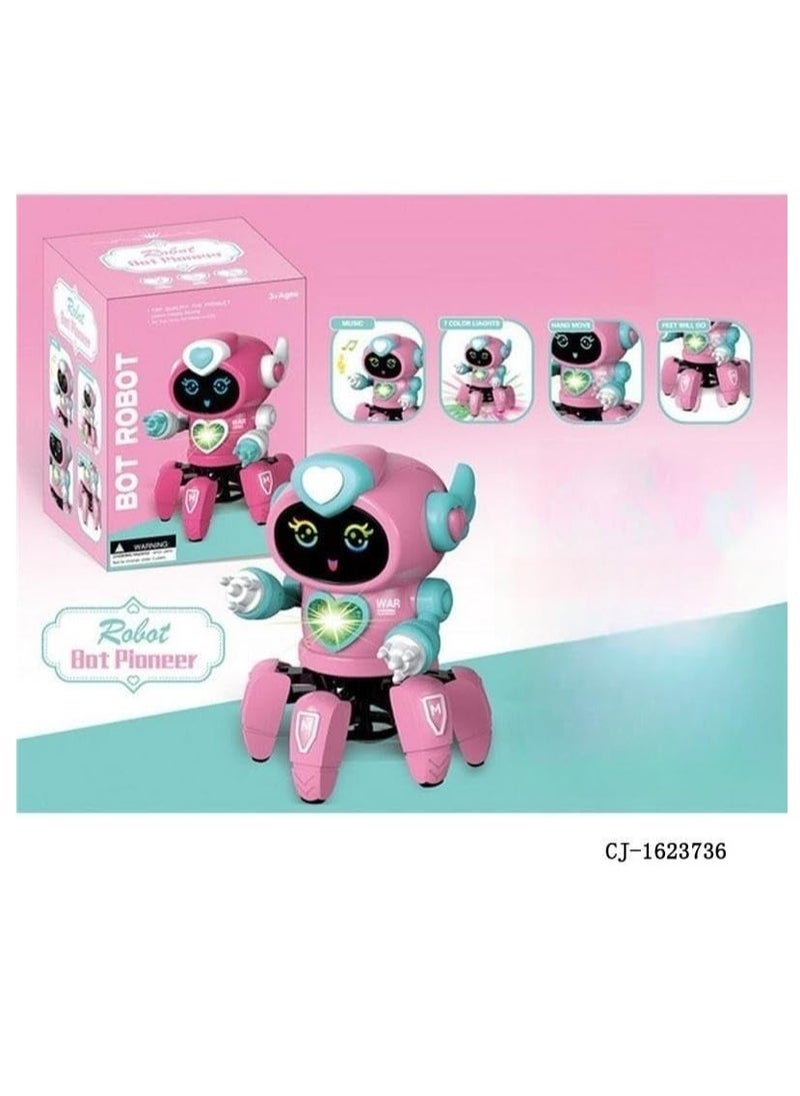 MUMS PLANET "Illuminating and Musical Pioneer Robot: Multi-Directional Movement Toy for Girls - Wonderful Gift for Skills Development"  - Image 4