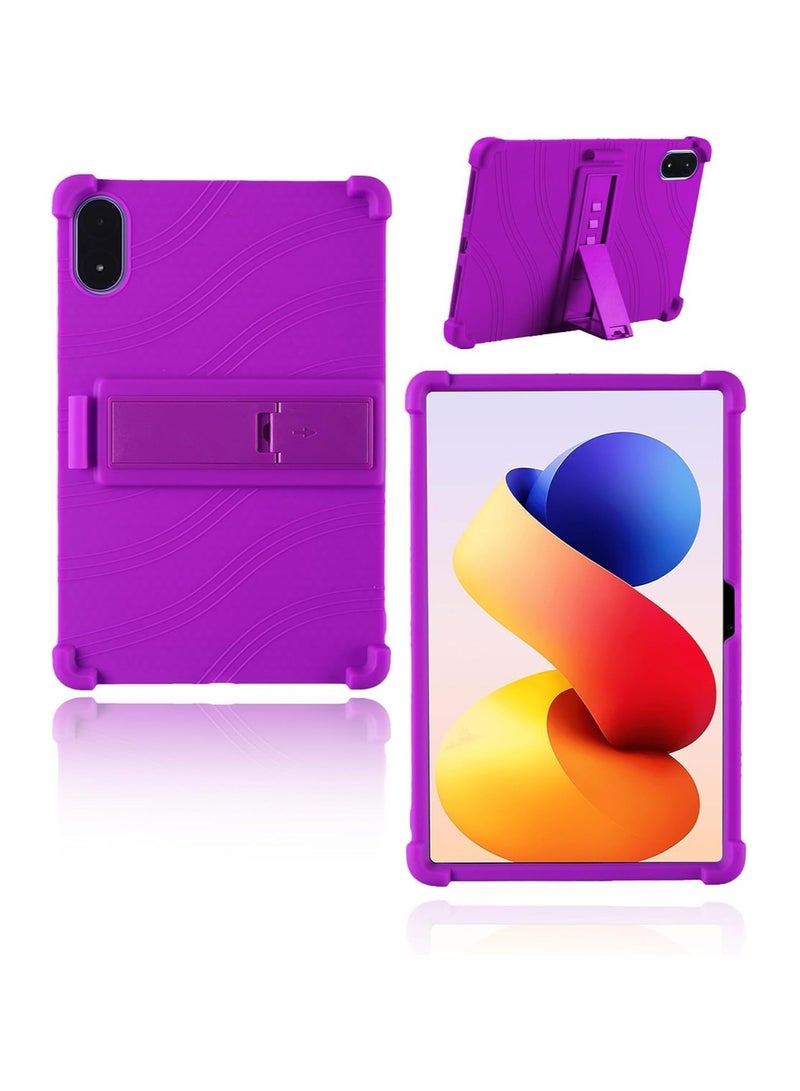 Compatible with Xiaomi Redmi Pad 2 Pro 12.1-inch 2025 Tablet Case Child-Friendly Soft Silicone Adjustable Stand Case