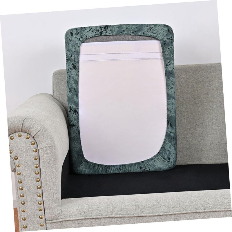 Furniture Protector Cover Sofa Cushion Slipcover Elastic Stretch Full Seat Cover Black Grey for Single Sofa Living Room Home Cushion Protector - Image 5