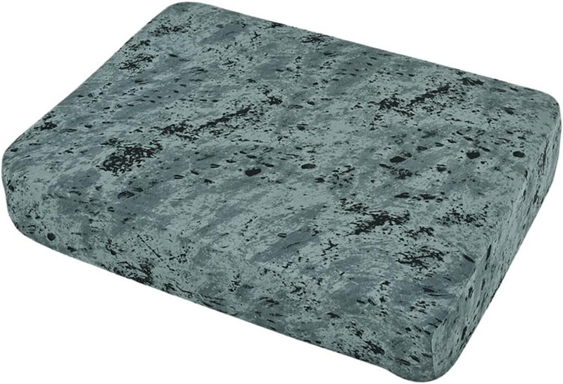 Furniture Protector Cover Sofa Cushion Slipcover Elastic Stretch Full Seat Cover Black Grey for Single Sofa Living Room Home Cushion Protector - Image 1