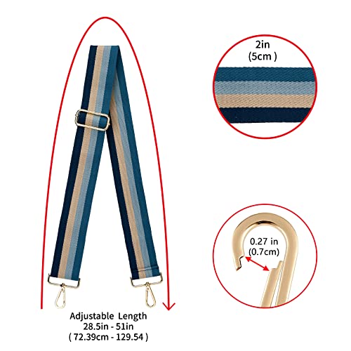 ZOOEASS Wide Shoulder Strap Adjustable Replacement Belt Crossbody Canvas Bag Handbag (wide: 1.97"(5CM) Color5) - Image 5