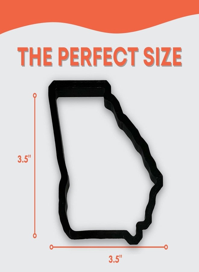 Bundle of Fun Georgia State Cookie Cutter with Easy to Push Design, for Sports, Work Events, and Graduation Celebrations (4 inch) - Image 2