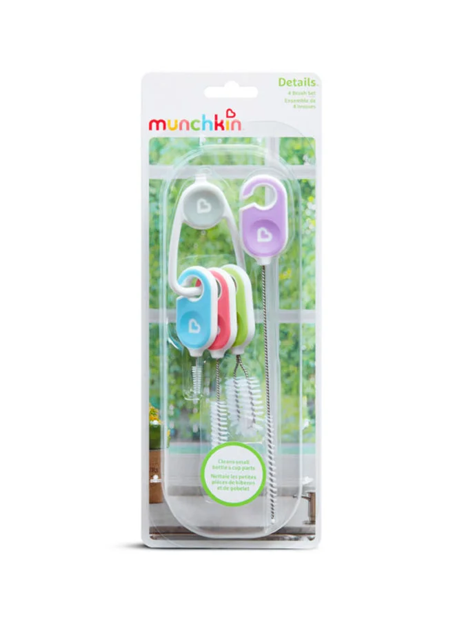 Munchkin Pack Of 4 Details Cleaning Brush