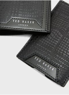 Ted Baker Etwell Etched Leather Luggage Tag Set  - Image 4