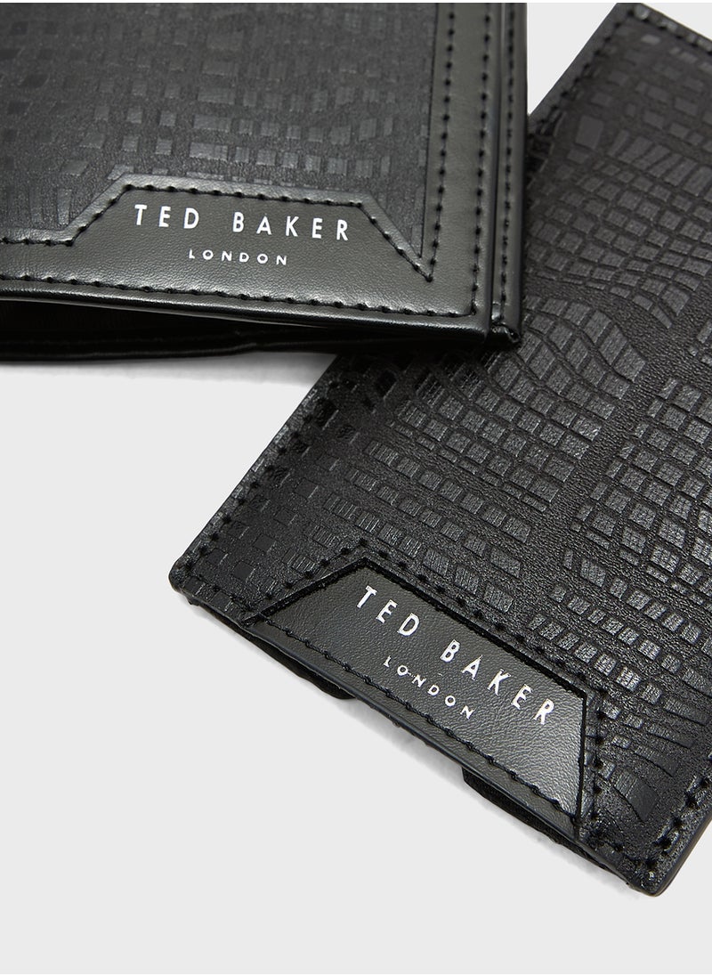 Ted Baker Etwell Etched Leather Luggage Tag Set  - Image 4