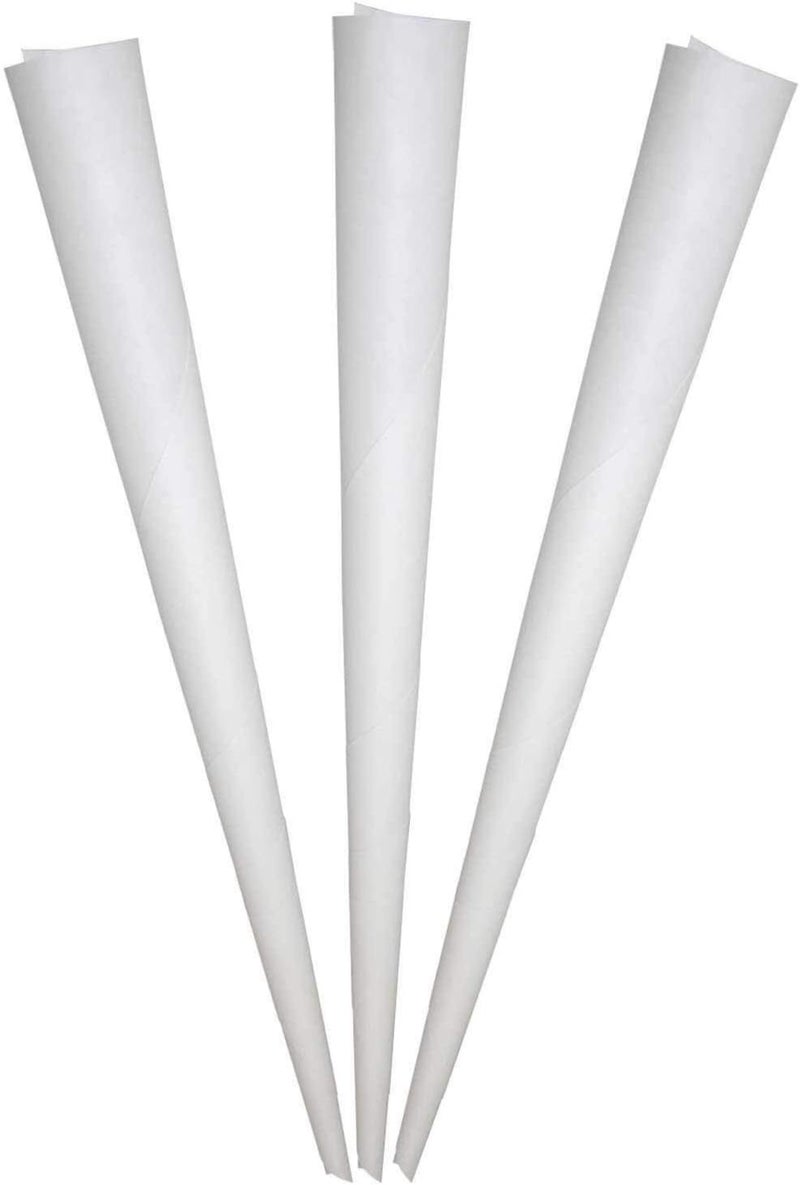 Perfectware Cotton Candy Paper Cones, White, 300 Count - Image 1