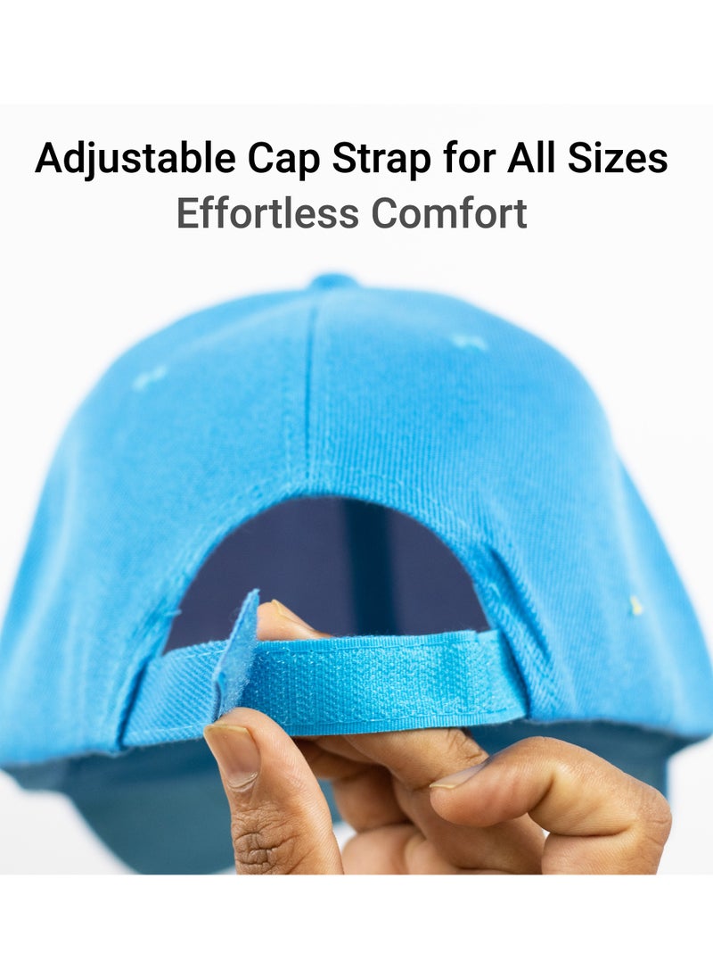 SARAOONT - Classic Turquoise Polyester Baseball Cap - Adjustable Unisex Dad Hat for Running, Workouts, and Outdoor Activities in All Seasons - Image 1