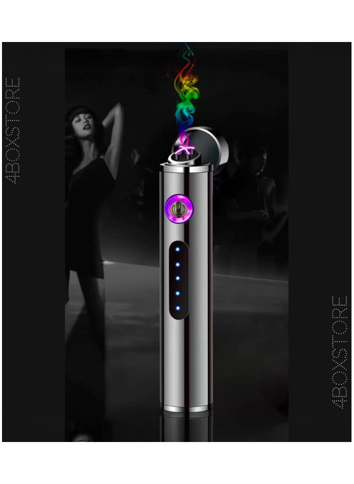 يو إس بي ولاعة قلم USB - ولاعة أنيقة ومقاومة للرياح ولاعة قابلة لإعادة الشحن - محمولة بتصميم أنيق مع بطارية تدوم طويلاً - مثالية للشموع والتدخين والتخييم والاستخدام اليومي - Image 2