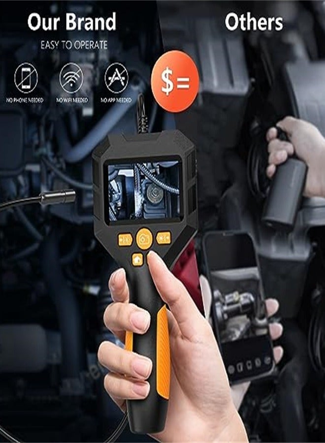 Generic Internal Tube Borescope Camera with Light, IP68 Waterproof Borescope, 1080 HD Inspection Camera Serpentine Camera, 16.5ft Borescope Camera, Men's Gadget (2.8 inch) - Image 2