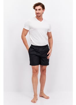 adidas Originals Men Brand Logo Board Shorts Swimwear, Black  - Image 3