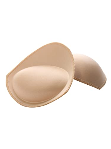 RELLECIGA Women's Push Up Bra Inserts Breast Enhancer Cups Removable Sport Bra Cups Inserts Nude - Image 1