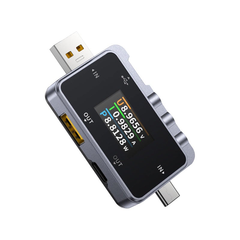 FNIRSI FNAC-28 فاحص USB ملقي طاقة USB-C 4-24 فولت 0-6.5 أمبير LCD فاحص جهد وتيار وطاقة USB A و C اكتشاف الشحن السريع قياس السعة PD2.0/3.0 QC2.0/3.0 - Image 1