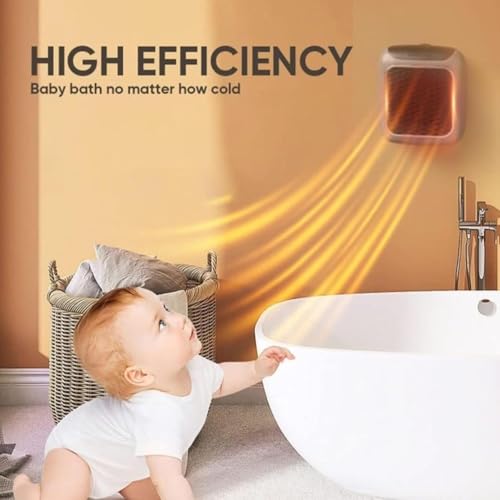 HCN Wall-Mounted Electric Convector Heater – Silent Infrared Fan Stove for Bathroom, Bedroom & Greenhouse | Energy-Saving Small Indoor Room Heater 220V (SMALL) - Image 5