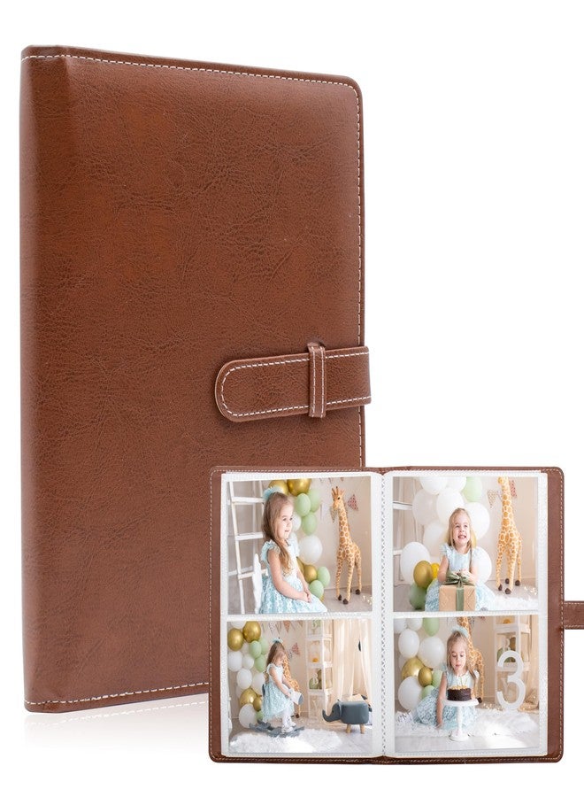Tugle Photo Albums 4x6 Pictures - 152 Pockets Vegan Leather Cover Memory Album Book, Suitable for Family Wedding Boys Girls and Babies Storage (Brown) - Image 1