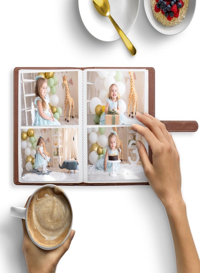 Tugle Photo Albums 4x6 Pictures - 152 Pockets Vegan Leather Cover Memory Album Book, Suitable for Family Wedding Boys Girls and Babies Storage (Brown) - Image 5
