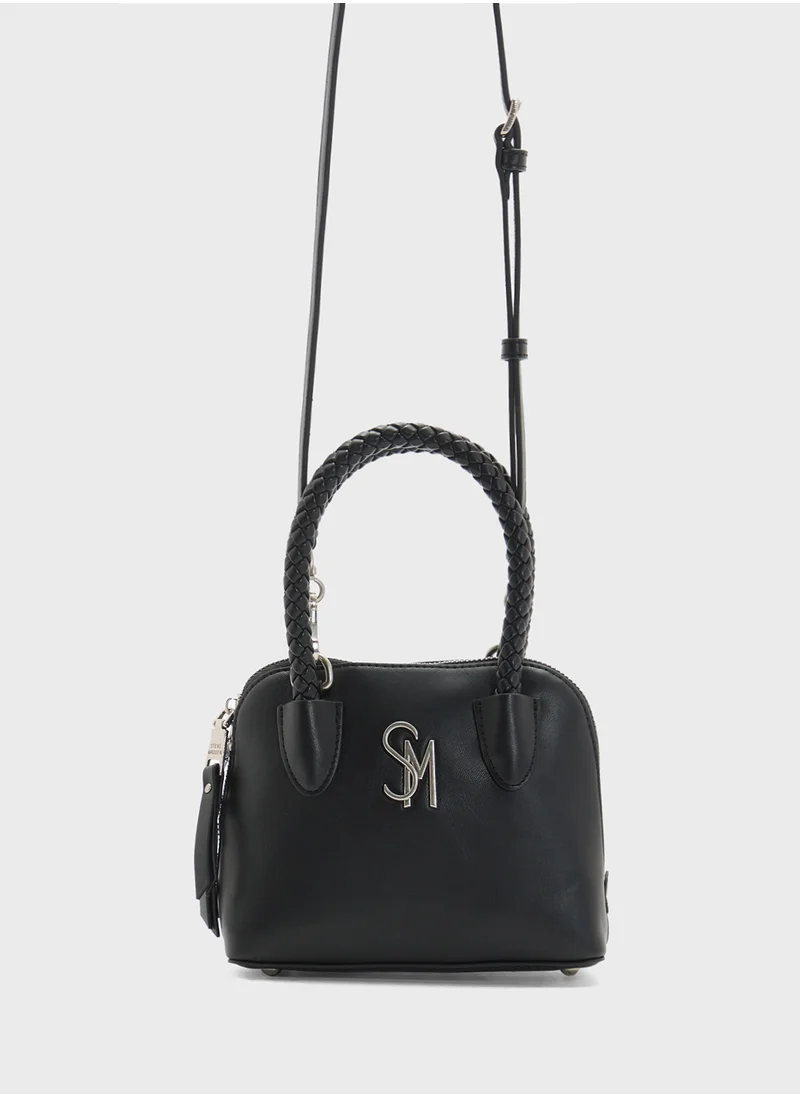 ستيف مادن Bropes Logo Top Handle Zip Over Satchel Bag