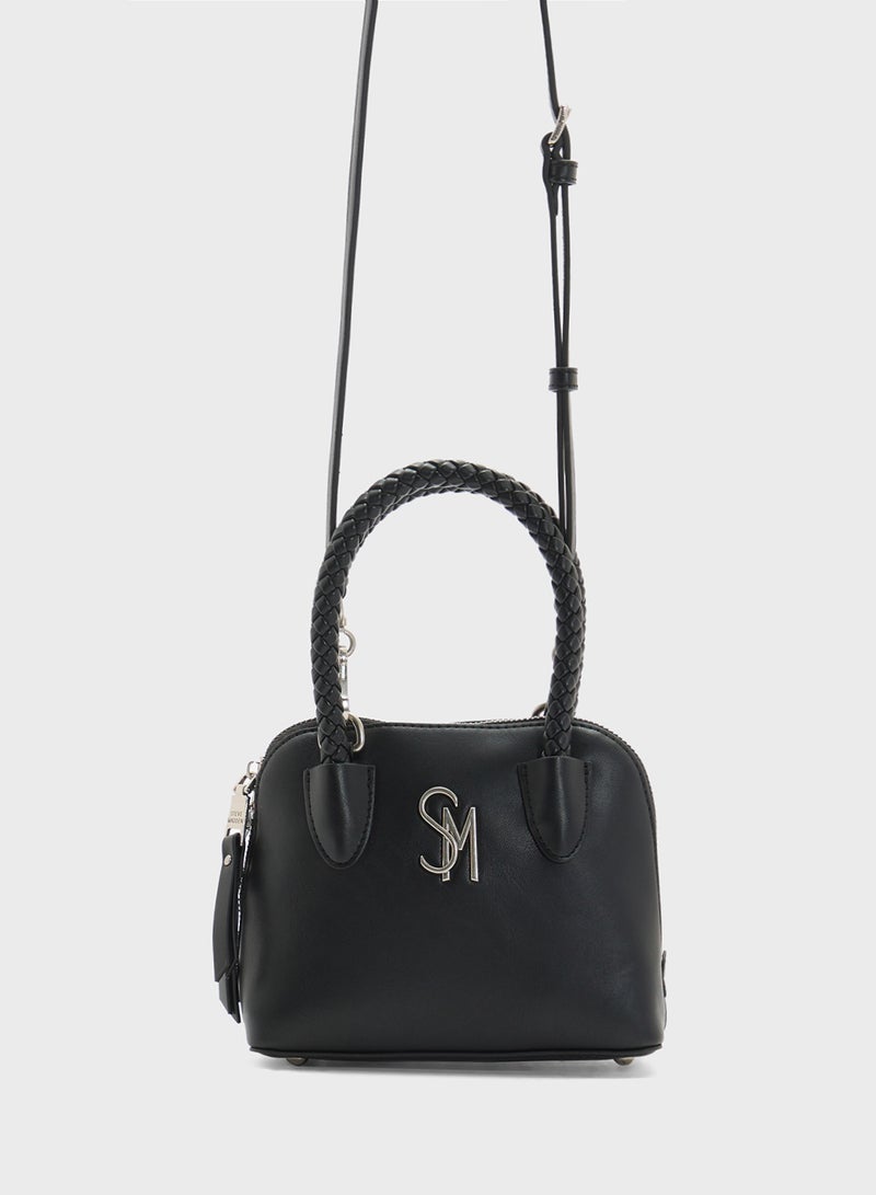STEVE MADDEN Bropes Logo Top Handle Zip Over Satchel Bag  - Image 1