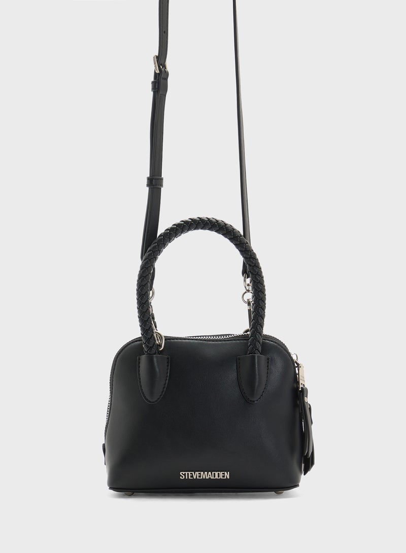 STEVE MADDEN Bropes Logo Top Handle Zip Over Satchel Bag  - Image 2