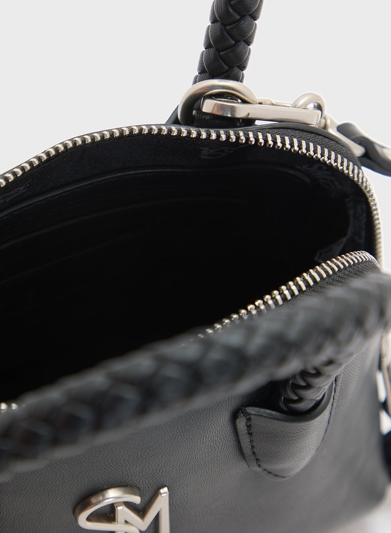 STEVE MADDEN Bropes Logo Top Handle Zip Over Satchel Bag  - Image 5