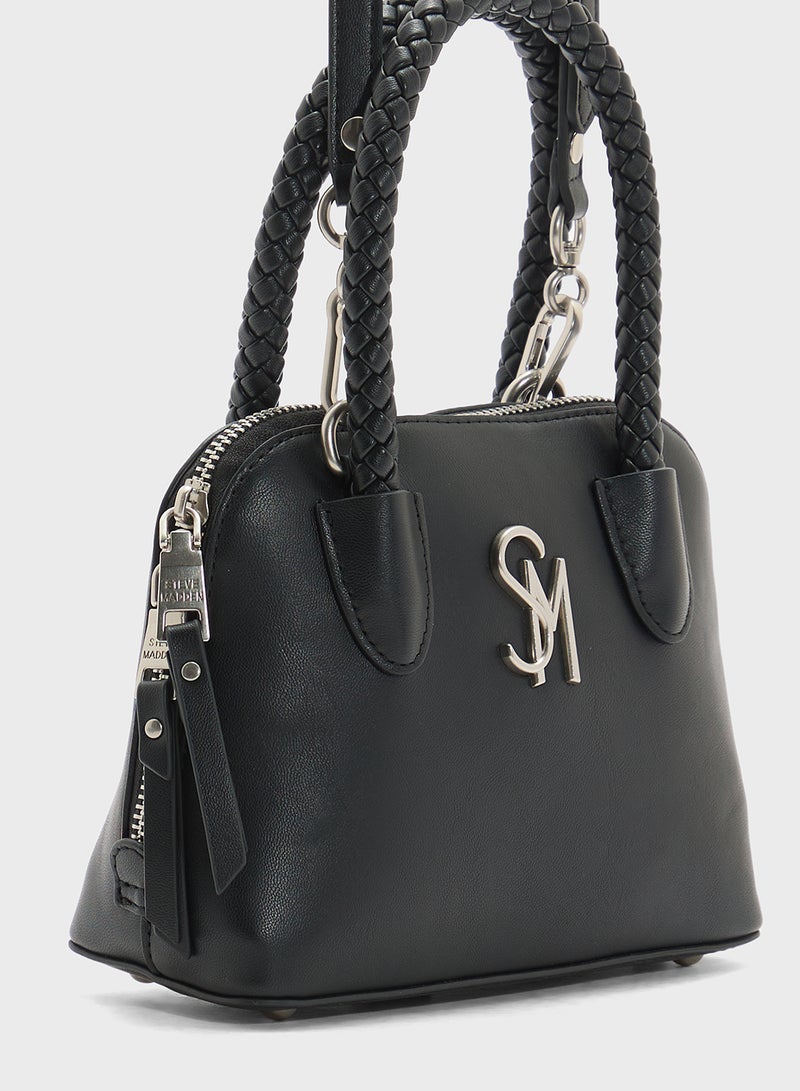 STEVE MADDEN Bropes Logo Top Handle Zip Over Satchel Bag  - Image 4