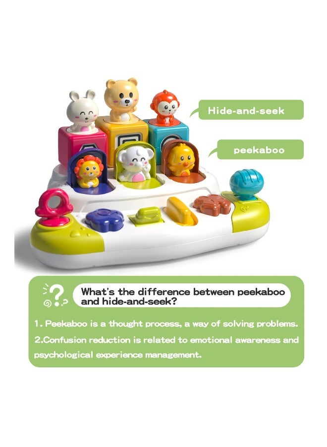 Interactive Pop-Up Toy, Learning Toy for Sorting Colors and Animals, Montessori Toy Cause and Effect Toy, Kids Gift Toy Age 1-2,  Early Learning for 9-12-18 Months Kids  - Image 3