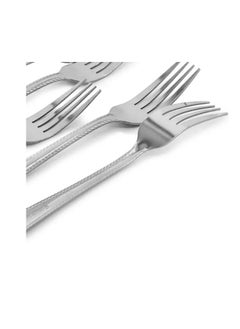 GIBSON Gibson Home Tustin 6 Piece Stainless Steel Dinner Fork Flatware Set in Silver  - Image 4