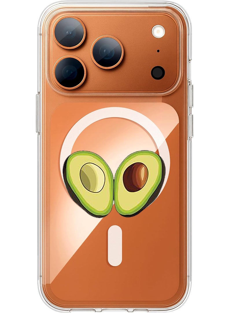 Theodor Magnetic Case for Apple iPhone 17 Pro Compatible with MagSafe Wireless Charging, Shockproof Phone Bumper Cover - Avacado Open - Image 1