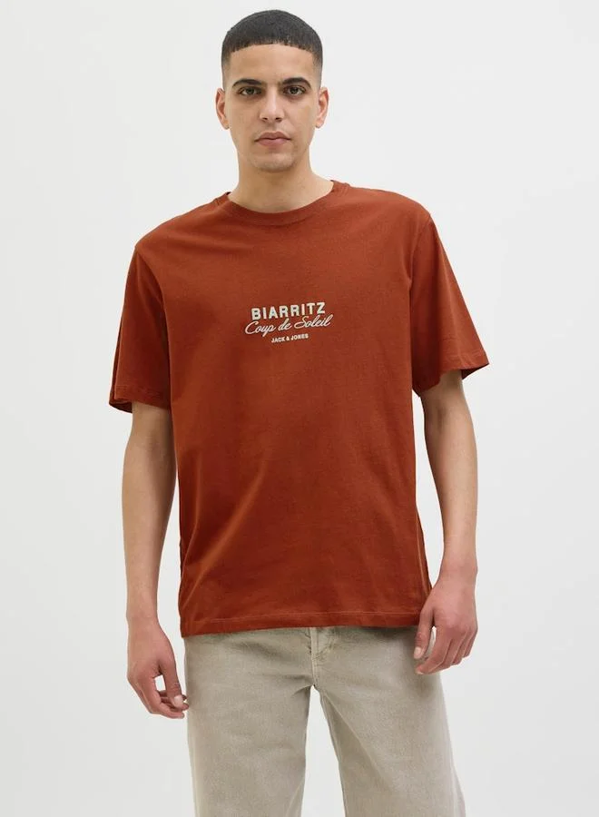 JACK & JONES Jack & Jones Slogan Print Short Sleeve T-Shirt