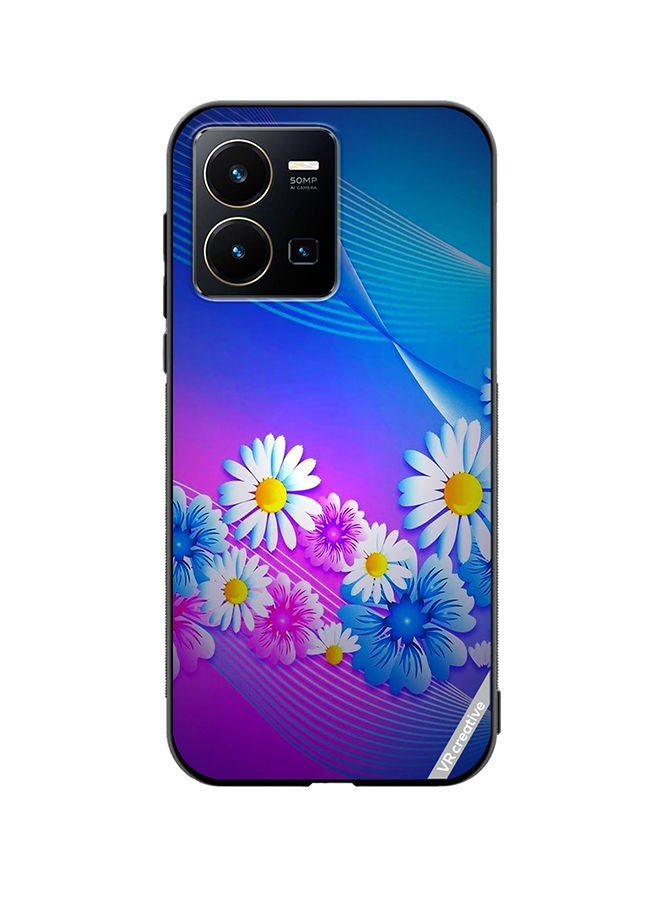 Protective Case Cover For Vivo Y35 Flower Design Multicolour