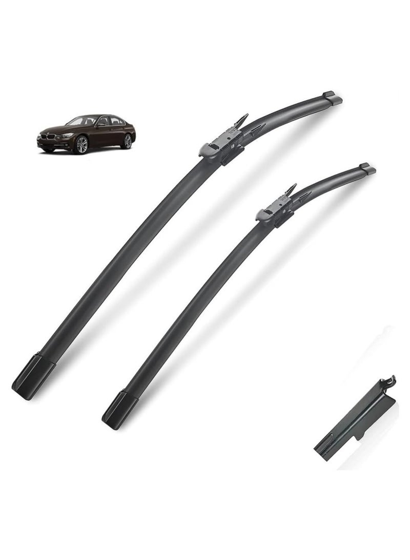 Elshafey Compatible with BMW 3 Series F30 F31 F34 GT 2012-2018 Car Wiper Blades Brushes Windshield Windscreen Accessories Washer 335i 328i 320d 340i (Color : LHD, Size : Sedan F30) - Image 1