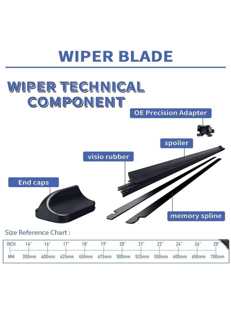 Elshafey Compatible with BMW 3 Series F30 F31 F34 GT 2012-2018 Car Wiper Blades Brushes Windshield Windscreen Accessories Washer 335i 328i 320d 340i (Color : LHD, Size : Sedan F30) - Image 3