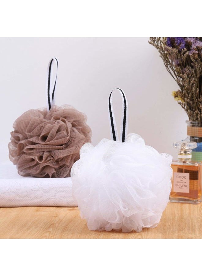 Tbestmax - Bath Loofah Shower Sponge Pouf Body Scrubber Exfoliator Scrubber Ball (Set of 6) - Image 1