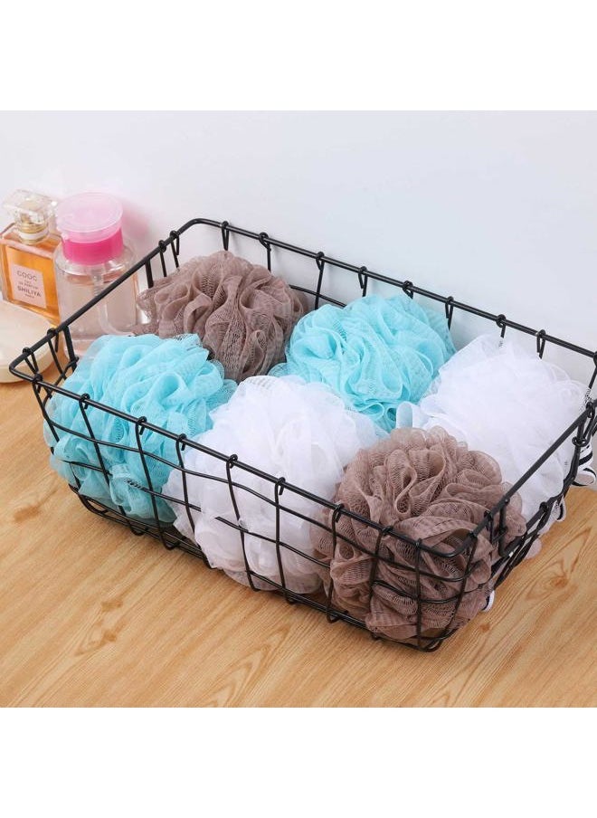 Tbestmax - Bath Loofah Shower Sponge Pouf Body Scrubber Exfoliator Scrubber Ball (Set of 6) - Image 1