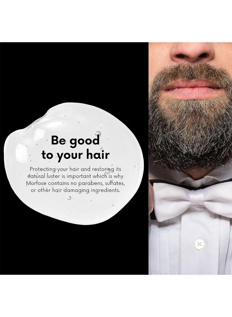 MORFOSE Men's Grooming and Beard Care Essence Shampoo Kit Contain 2Pcs Beard Essence and Beard Softening Cleanser - Image 2