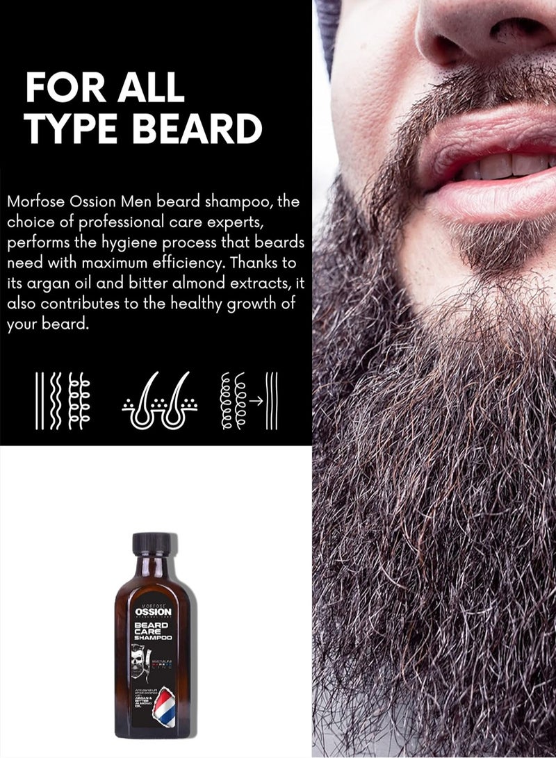 MORFOSE Men's Grooming and Beard Care Essence Shampoo Kit Contain 2Pcs Beard Essence and Beard Softening Cleanser - Image 4