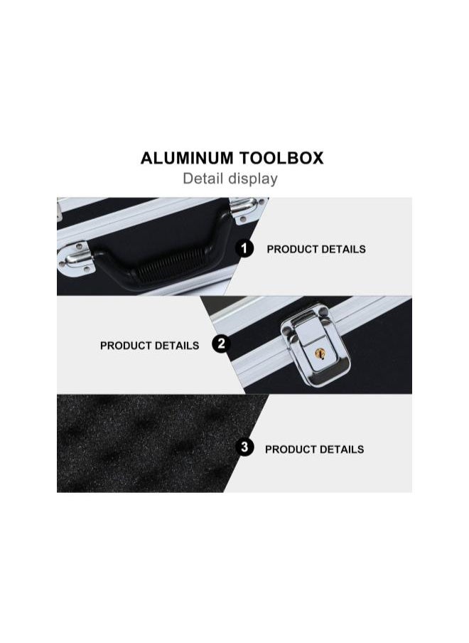 Generic - Hard Tool Box Universal Hard Carrying Case with Foam Protects Electronics Tools Cameras and Testing Equipment M Instrument Box - Image 1